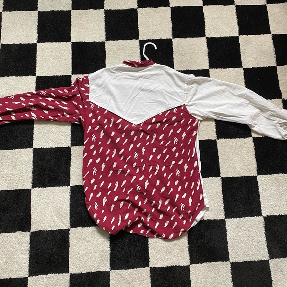 Vintage Multi Pattern Button-Up Shirt - Picture 2 of 3